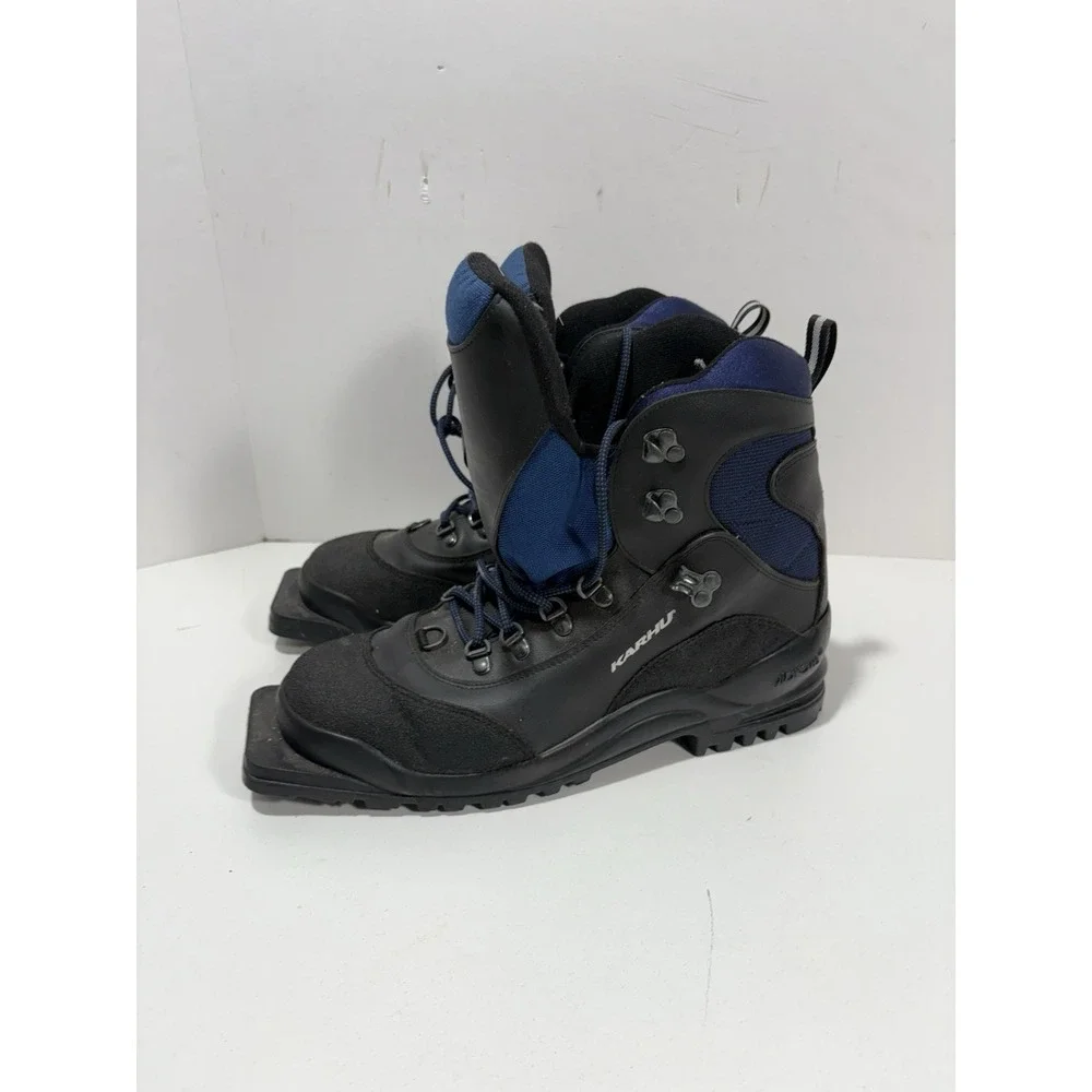 KARHU CONVERT Backcountry Cross-Country 75mm Ski‎ Boots Men's 9.5 M Black Blue